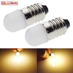 Pair E10 1447 Screw LED Bulb 3 Volt 6 Volt For Flashlight Replacement Bulb Torch Work Light Lamp 100Lumen Warm White 3V 6V DC