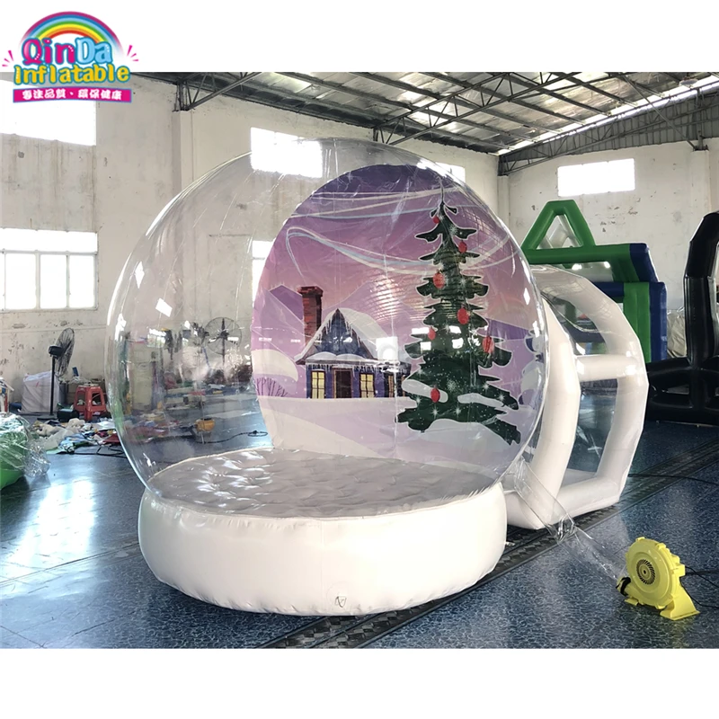 

Outdoor Single Tunnel Life Size Giant Christmas Inflatable Lawn Snow Globe For Sale UK