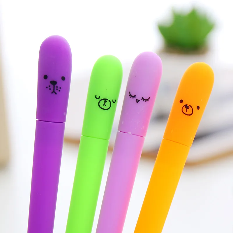 30 PCs Gel Pens Lovely Vegetable Shape Neutral Pen Eggplant Neutral Pen Writing Tools Creative Office Signature Pen Wholesale