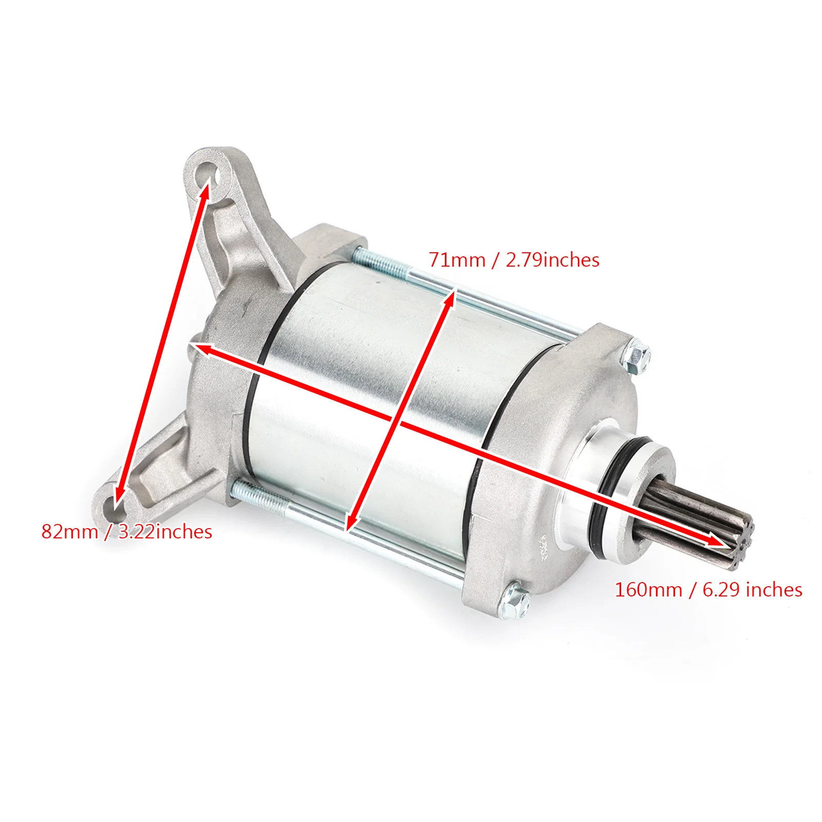 Artudatech Starter Motor for Yamaha YFM450FWA Grizzly YFM450FWAD Kodiak EPS 2011-2016 1CT-81890-00 Motorcycle Parts