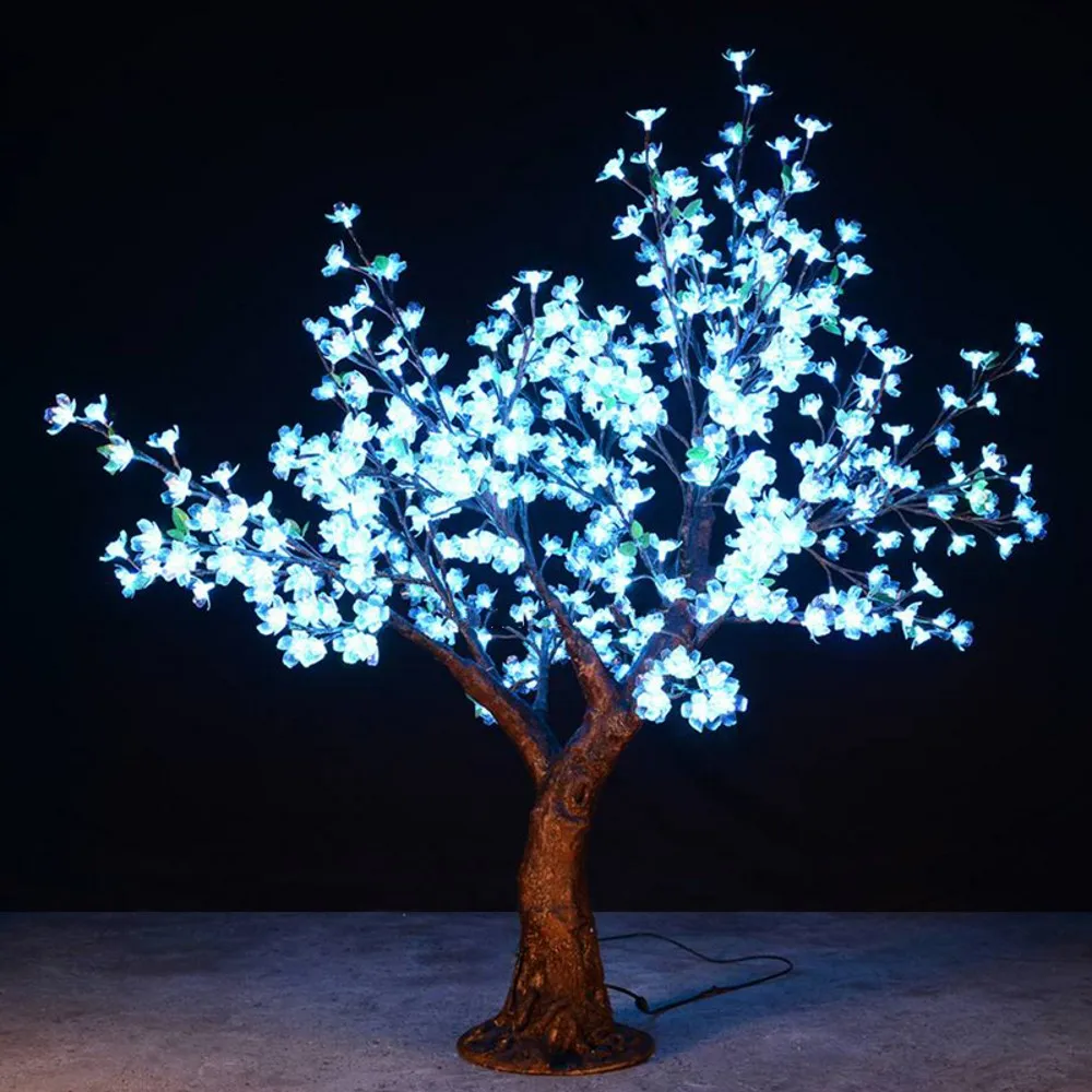 5ft Tall Led Cherry Blossom Tree 7 Color RGB LED chrismas tree lamp With Remote Waterproof Garden Landscape Decoration lighting