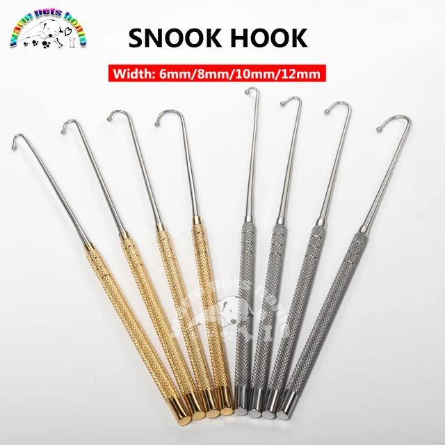 Spay Snook Hook Animal jajniki haczyk do usuwania Vet Snook ovariektomia hak psy koty instrumenty weterynaryjne