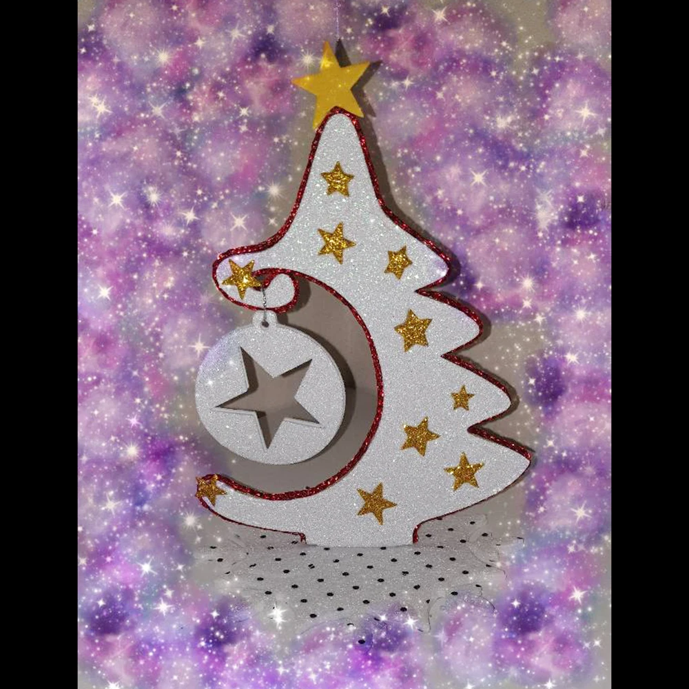 New Large Christmas tree metal cutting die mould scrapbook decoration embossed photo album decoration card making DIY handicraft