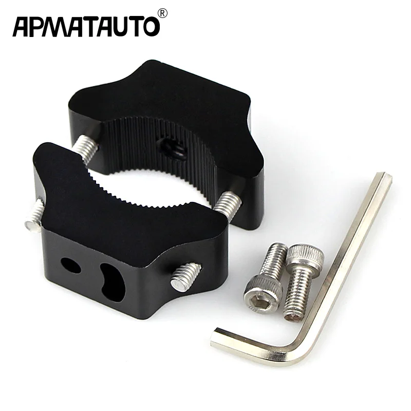 

Motorcycle Headlight Mounting Bracket Relocation Clamps Driving Hunting Light Holder For 18-55mm Tube Fork