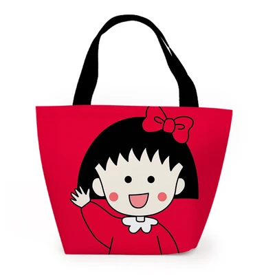 

Chi-bi Maruko Red Fashion Customized Lunch Bags Cartoon Warm Storage bag Portable Girls Unisex