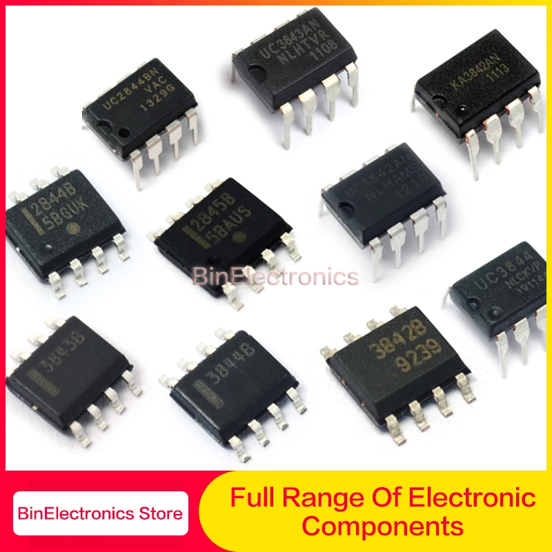 5PCS All New Origina UC2842 UC2843 UC2844 UC2845 UC3842 UC3843 3844 UC3845 SOP8 DIP8 PWM Pulse Width Modulator Chip