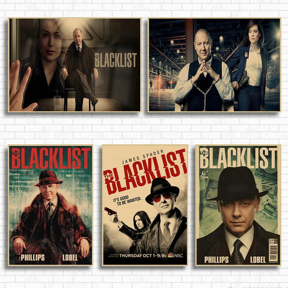 The Blacklist Classic Movie Kraft Paper Poster Bar Cafe Living Room Dining room Wall Decorative Paintings