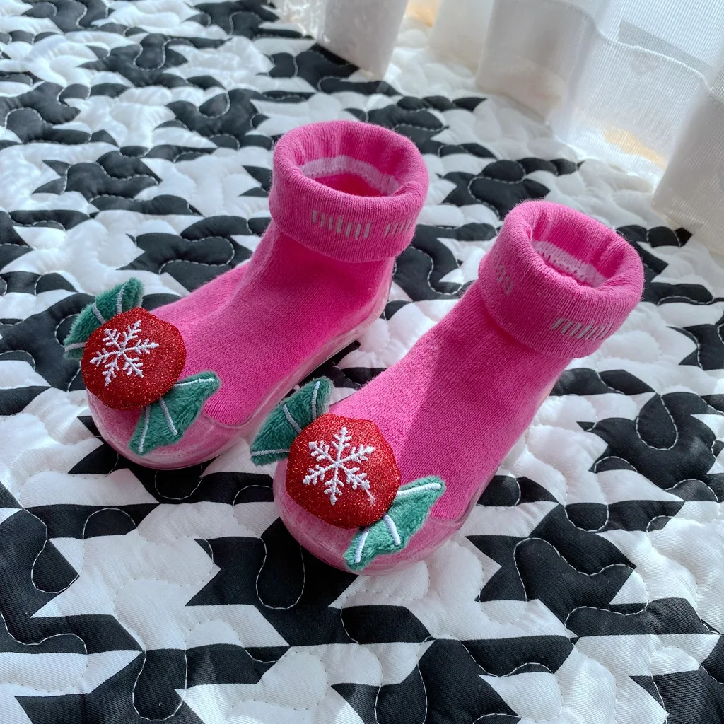 Spring Autumn Cartoon Flower Baby Socks Spring Autumn Soft Cotton Kids Girls Socks Baby Boy Anti Slip Floor Sock MN057