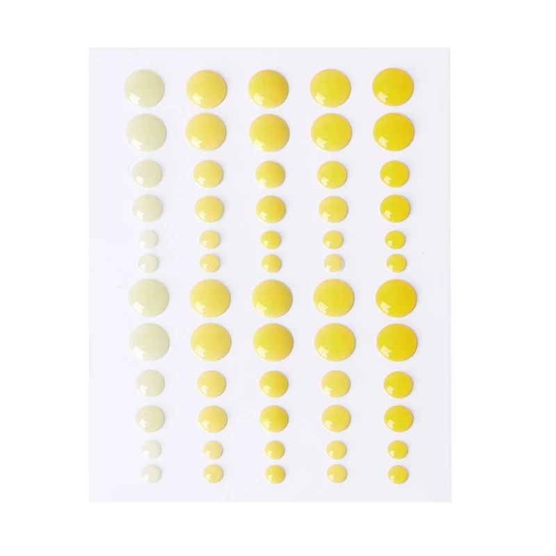 1Pc Enamel Dots Resin Self-adhesive Sticker for Scrapbooking DIY Crafts Sticky