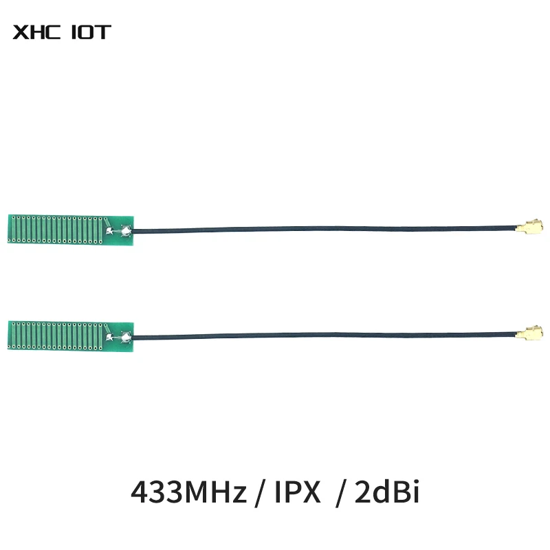 4G antena omnidireccional PCB, 50ohm FPC, 2.0dBi, IPX, 2dbi, XHCIOT, TX433-PCB-3207, 10 unids/lote, 433MHz