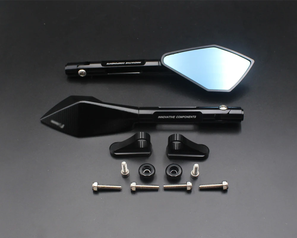 

Motorcycle mirrors and mounting adapter ALL aluminum for YAMAHA YZF1000 R1 2002-2008 03 04 05 06 07