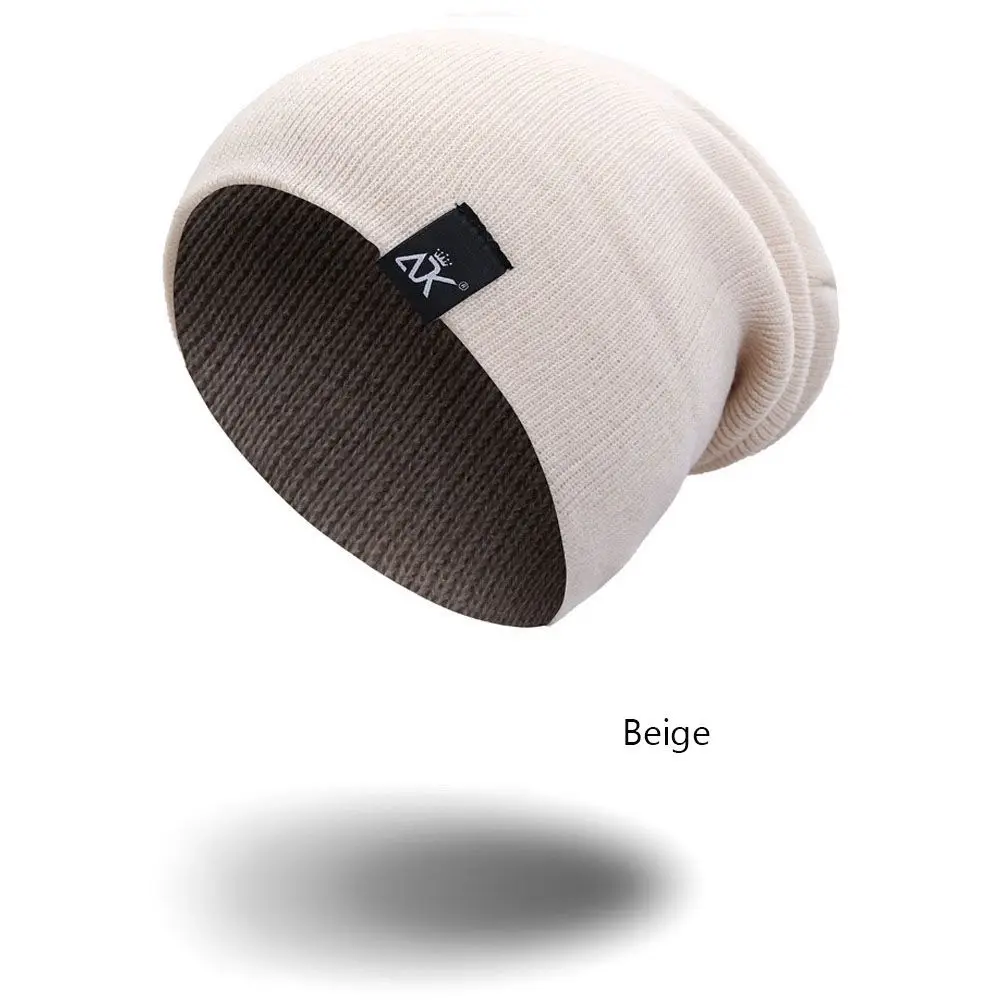 High Quality Ladies Casual Cap Solid Cute Winter Autumn Hats Warmer Bonnet Female Beanie Caps Knitted Beanies