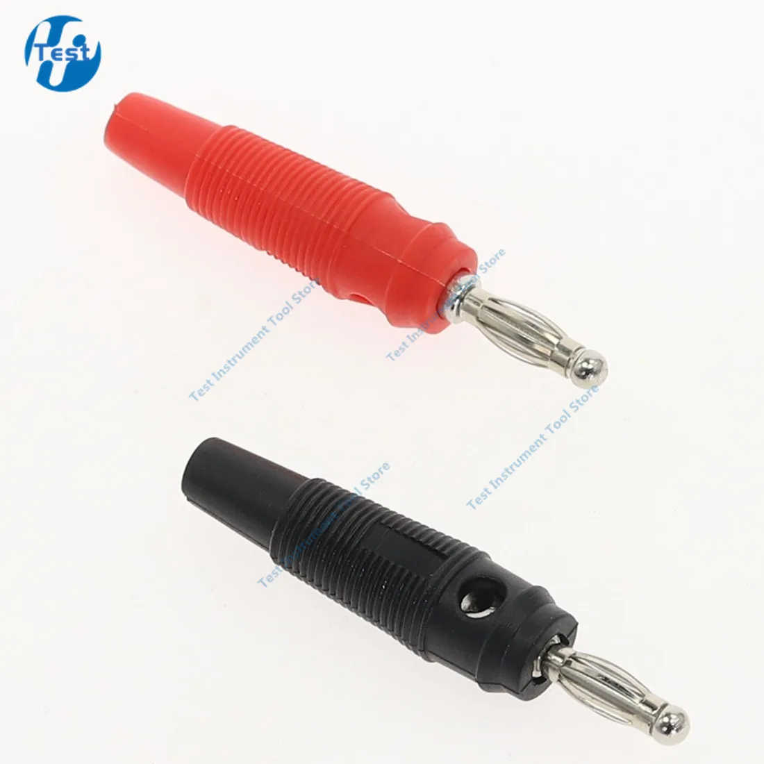 10Pcs/lot Red and Black 4mm Solderless Side Stackable Banana Plug