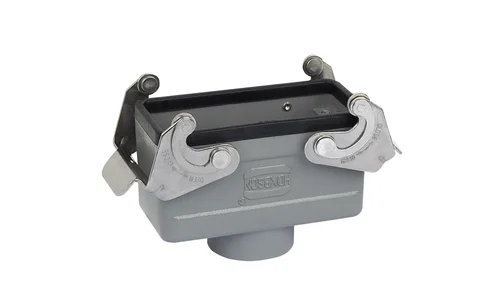 HDXBSCN Conector industrial rectangular resistente HDC HE-016 Han B 16 pines Entrada superior de dos cerraduras