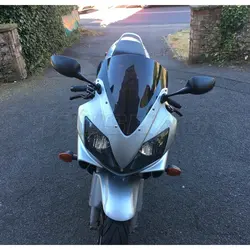 Motorcycle Double Bubble Windshield WindScreen Screen For 2001 2002 2003 2004 2005 2006 Honda CBR600F CBR600F4i CBR 600 F4i 600F