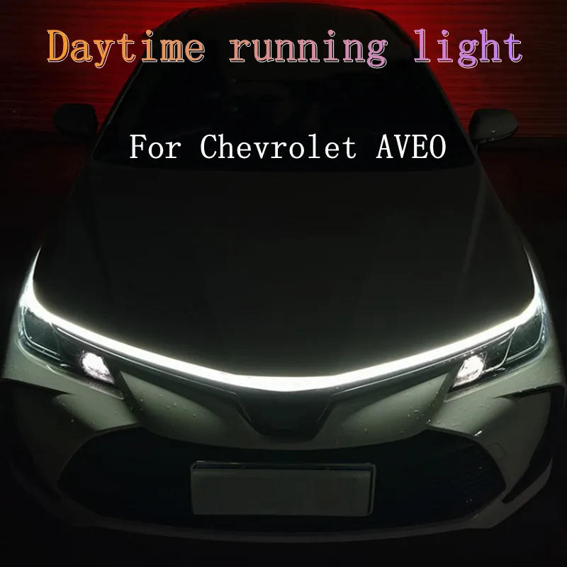 

Led Car Hood Light Strip Waterproof Flexible Decoration Backlight Engine Cover Auto Ambient Atmospere Lamp For Chevrolet AVEO