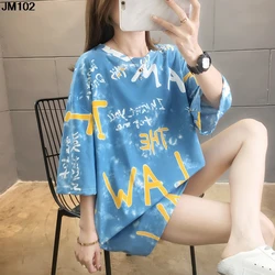 2021 Summer Women's Tshirt Harajuku Fashion Large Size Loose T Shirt Casual Korean Version Streetwear Short Sleeve Tops T-shirt