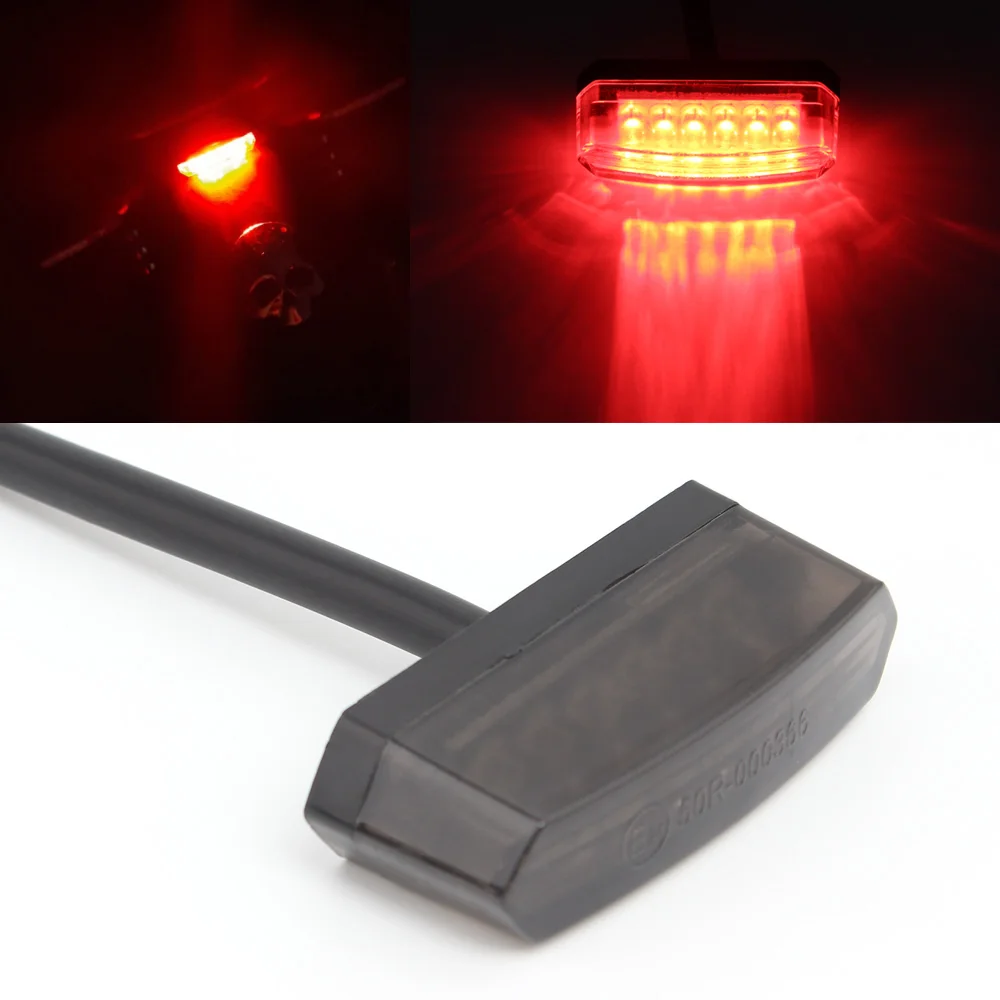 Motorcycle Universal Mini 6 LED Tail Light Rear TailLight Brake Stop  Indicator Lamp For Harley Yamaha Suzuki Chopper