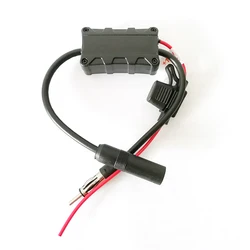 Universal 12V Car FM Radio Stereo Antenna Signal Amplifier Booster Receiver Fuse