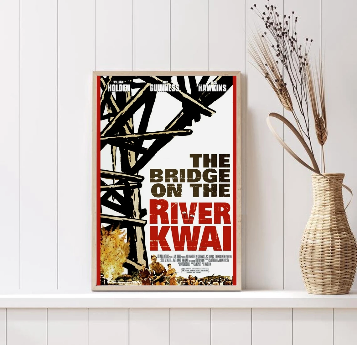 The Bridge on the River Kwai Poster Adventure Epic War Film Wall Decor Retro Print Art Gift