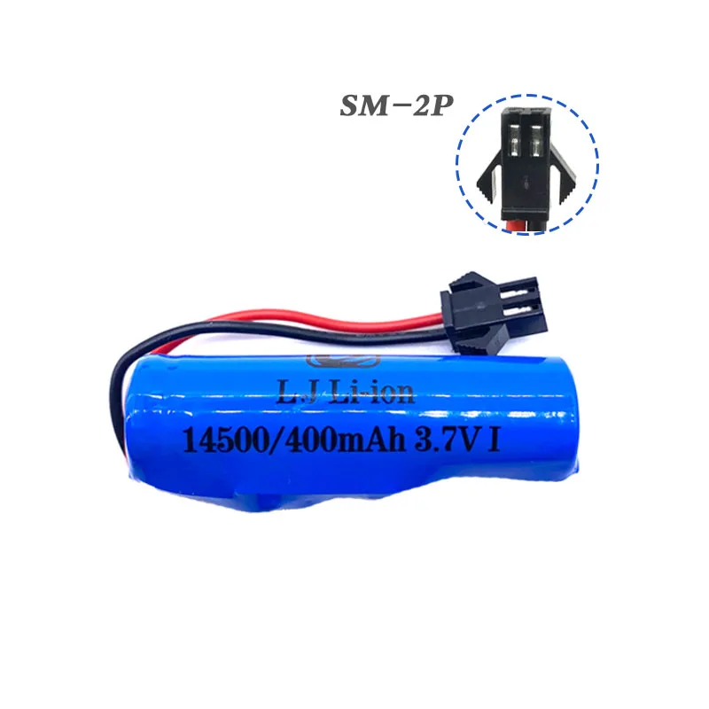Lipo Batterie 3,7 v 400mah mit Ladegerät für JJRC C2 D828 Stunt Auto Airsoft Gun RC Auto Teile SM stecker 14500 Spielzeug Zubehör