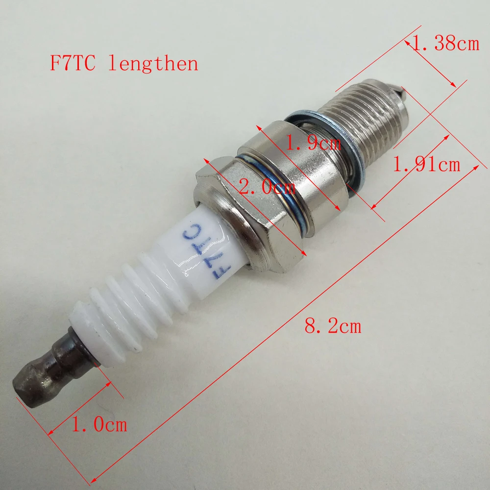 

A548 Spark Plugs High Performance F7TC Lengthen Replacement Fit For Honda Suzuki Yamaha Motor Spark Plug F7TC Lengthen