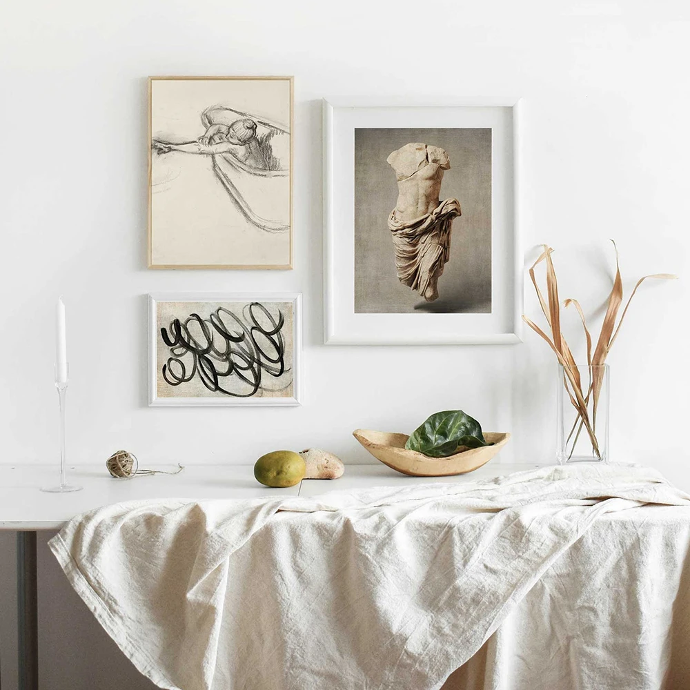 Aphrodite Greek Mythology Sculpture Poster Canvas Print Ancient Greece Statue Photography Painting Bedroom Wall Art Decoration
