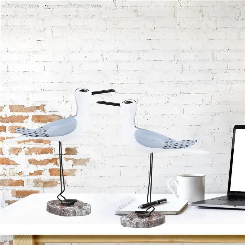 รูปปั้นนกนางนวลรูปปั้นที่ทำจากไม้รูปปั้นทะเลทะเลทะเลรูปนกนางนวลแบบตั้งโต๊ะรูปปั้นสวนทะเล