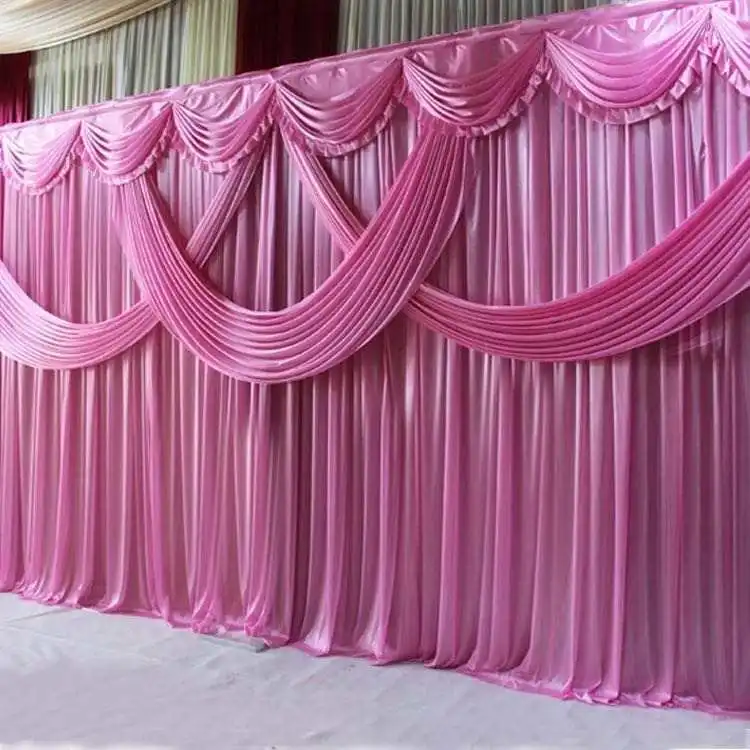 

10ftx20ft Party Wedding backdrop Decoration curtains Drape panels Photo Booth Stage Backdrops with swags