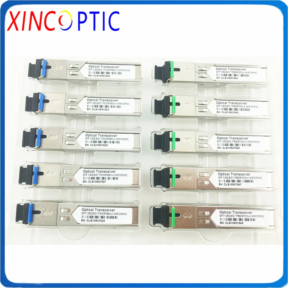 

1.25G 1310/1550nm BIDI WDM Simplex 3KM LC SC SFP DDM Fiber Transceiver Module,Compatible Cisco,Mikrotik and Other Brand Switch