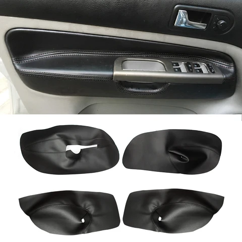 Только 4 двери с левым рулем для VW Golf 4 MK4 Bora Jetta 1998-2003 2004 2005, черный автомобильный внутренний дверной подлок...
