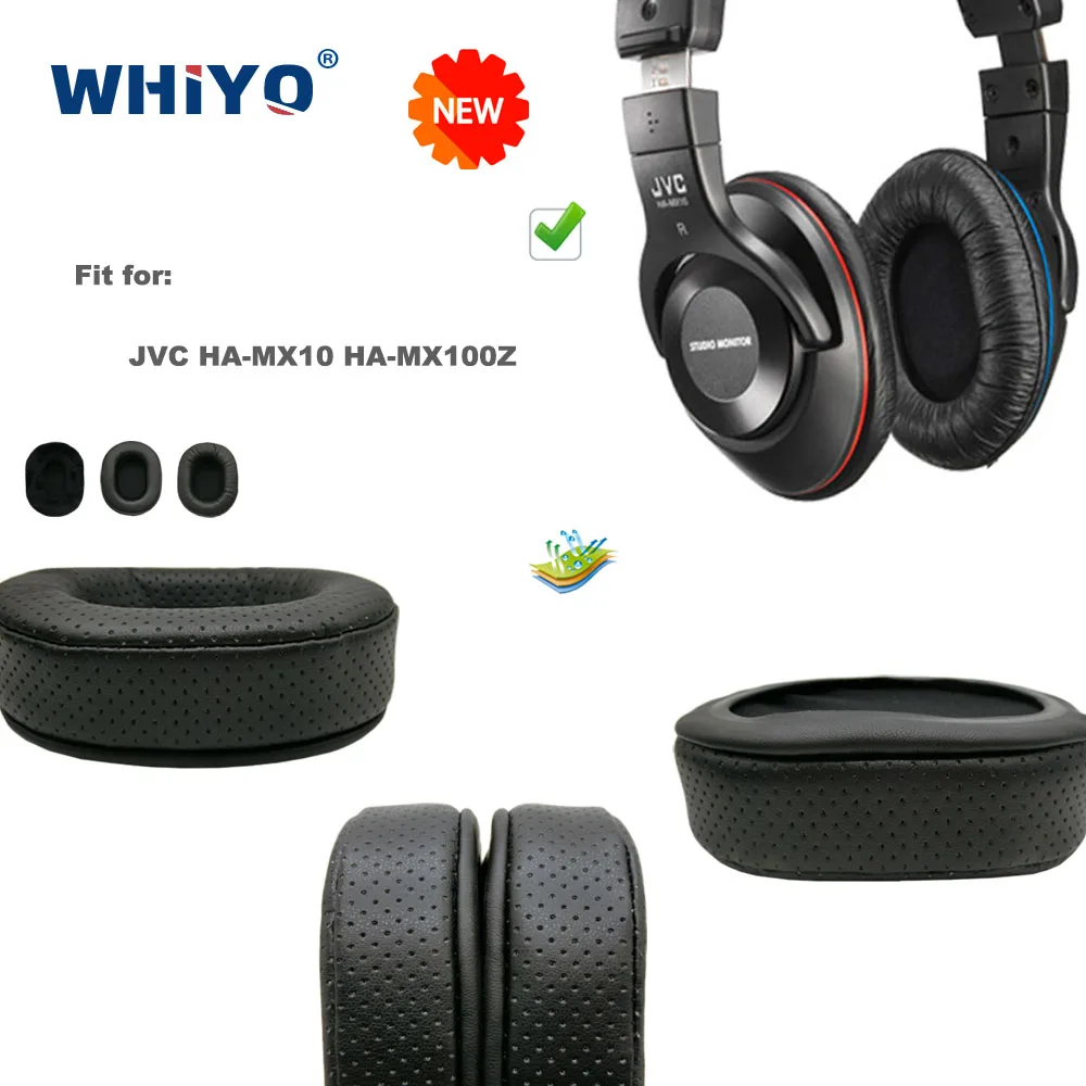 Новые обновленные Сменные амбушюры для JVC HA-MX10, детали для гарнитуры, Кожаная подушка, бархатные амбушюры для наушников