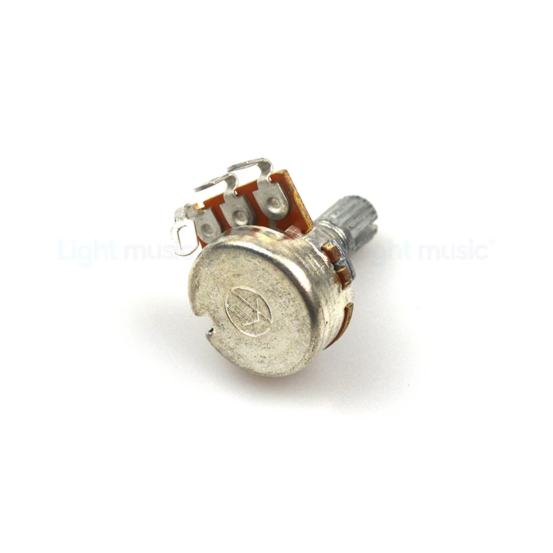 2pcs A500K B500K A250K B250K Potentiometer Splined Small Pot Electric Guitar Bass Effect Amp Tone Volume 15mm 18mm Shaft Parts