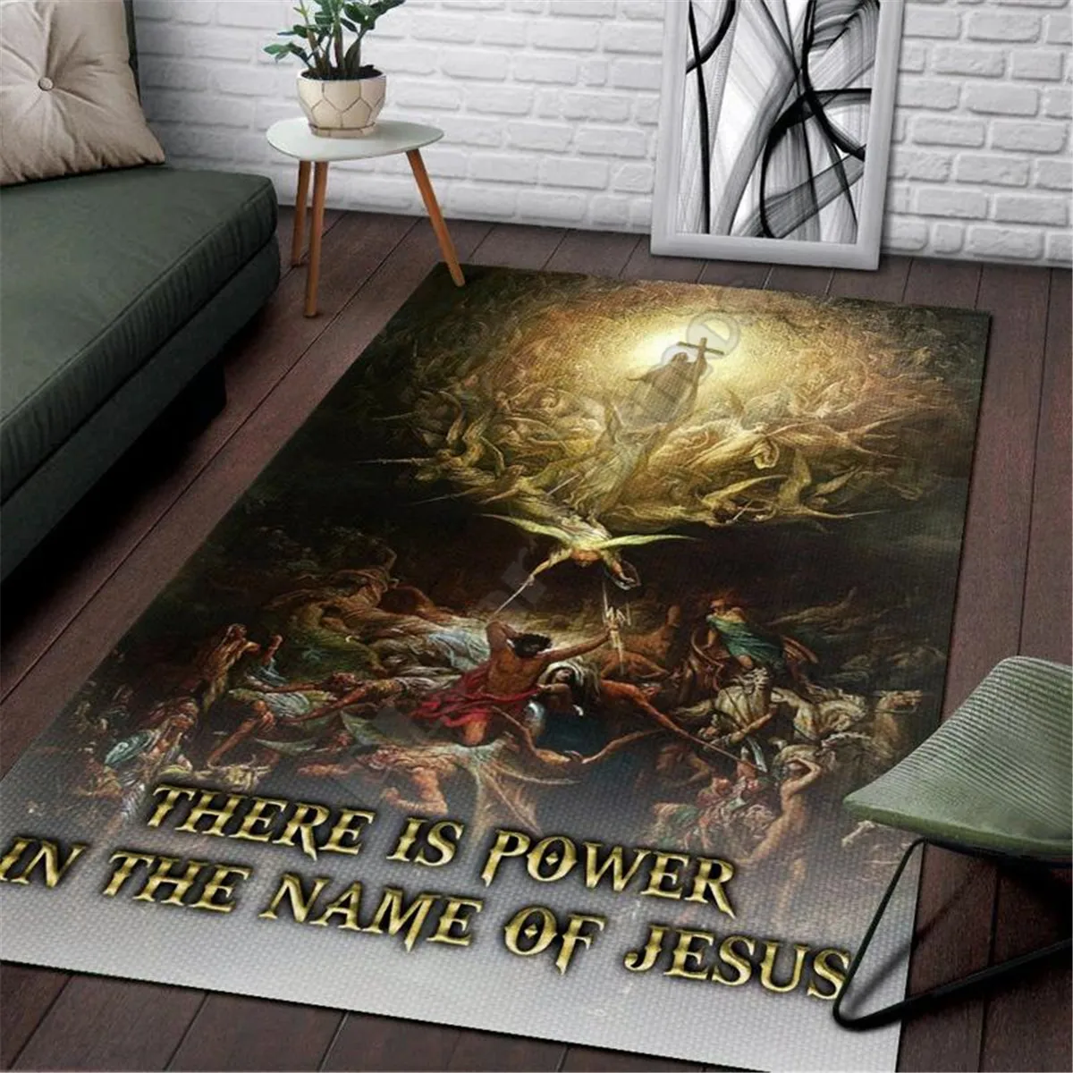 Jesus Area Rug 3D All Over Printed Non-slip Mat Dining Room Living Room Soft Bedroom Carpet 01