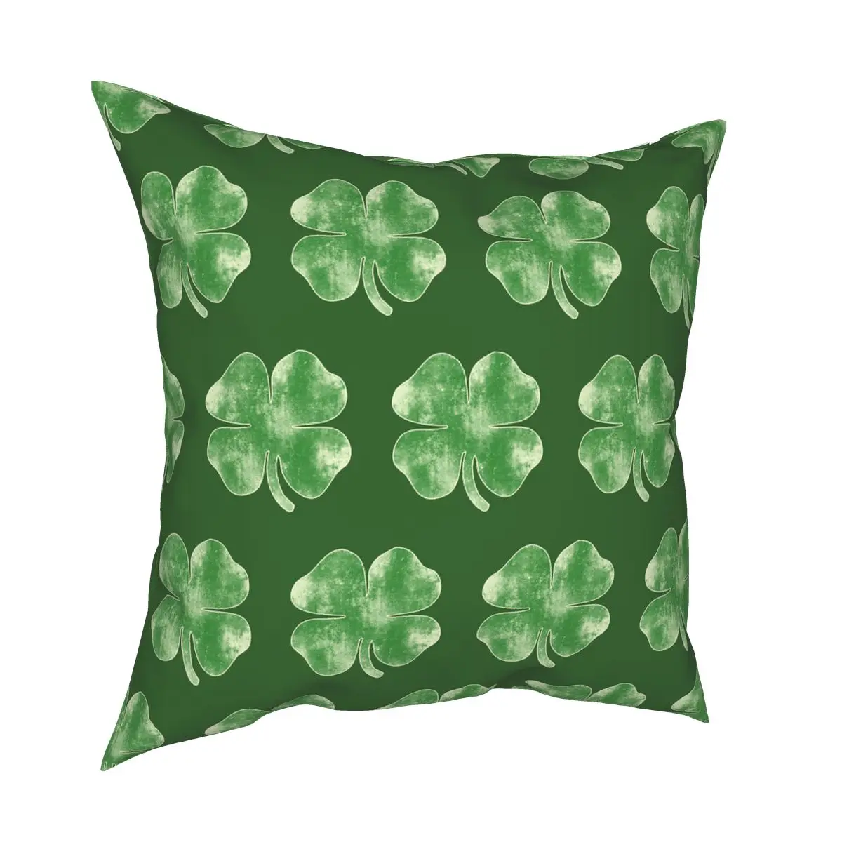 Vintage Shamrock For St. Patrick's Day Party Square Pillow Case Throw Pillow Irish Saint Paddys Leprechaun Clover Cushion Covers