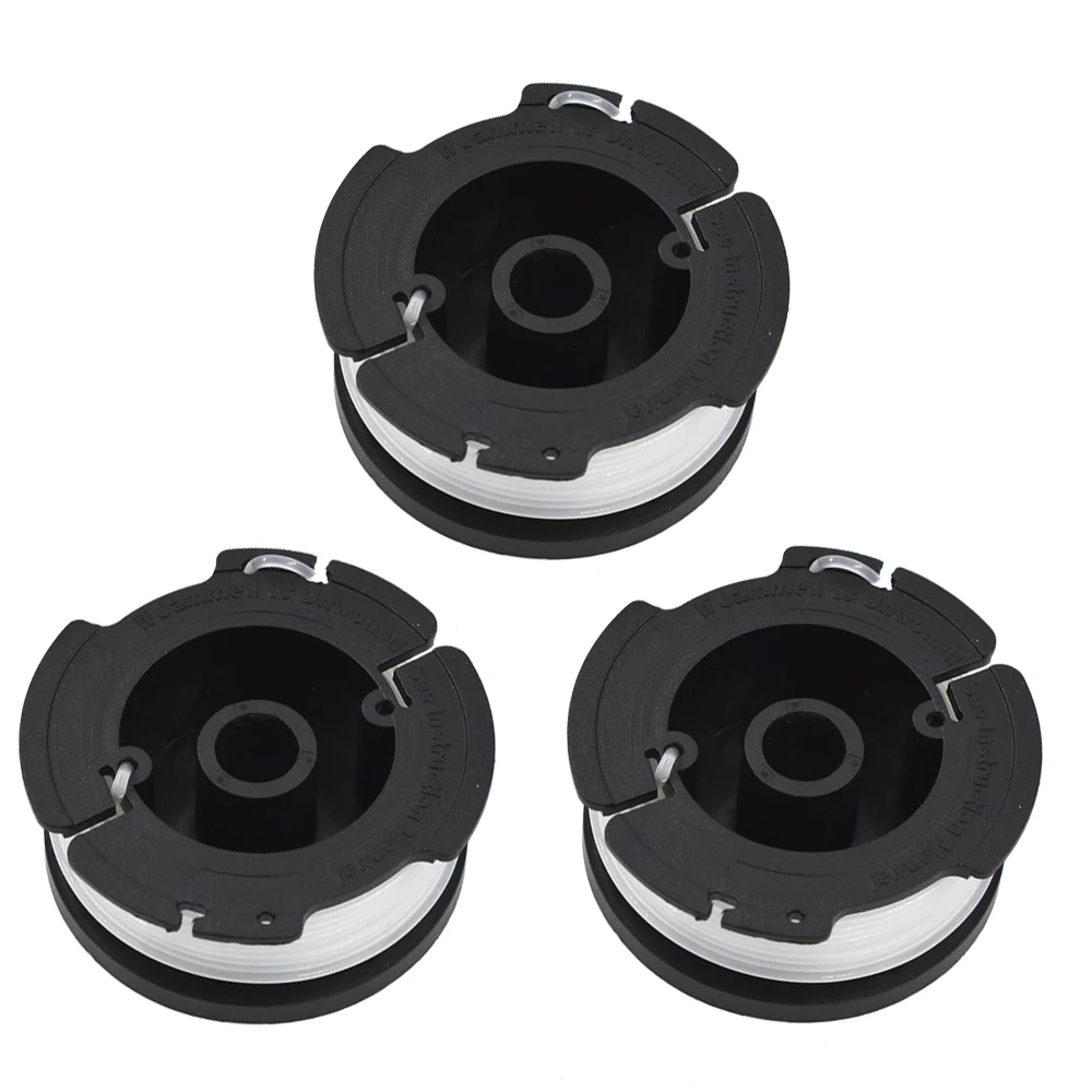 3 Pack String Trimmer Spools For BLACK+DECKER AF-100-3ZP GH900 W/ 0.065" Line