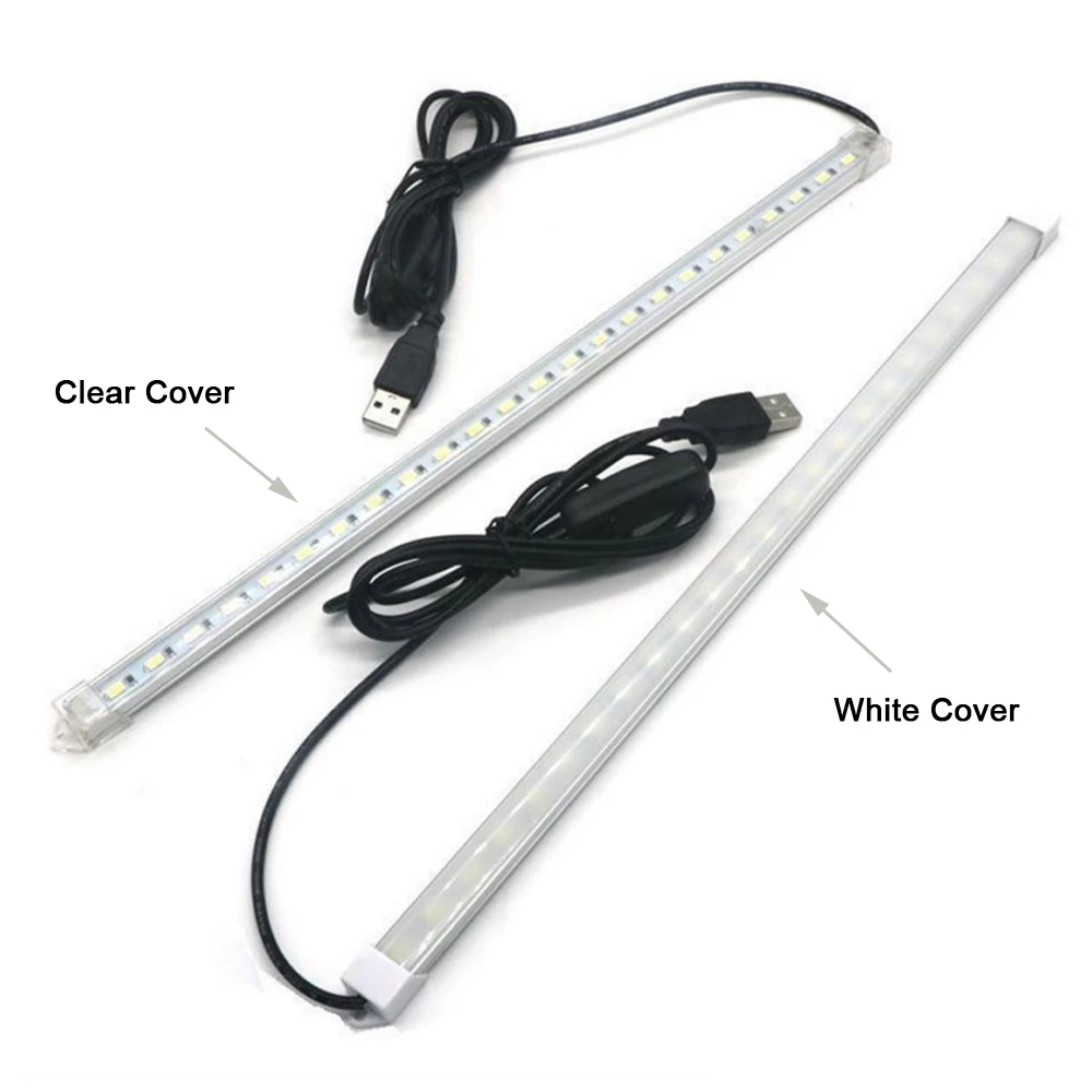 5V USB LED Bar Light Rigid Strip 5630 SMD with On/Off Switch USB Powered Hard Tube Lamp LED Light Bar 10CM 20CM 35CM 40CM 50CM