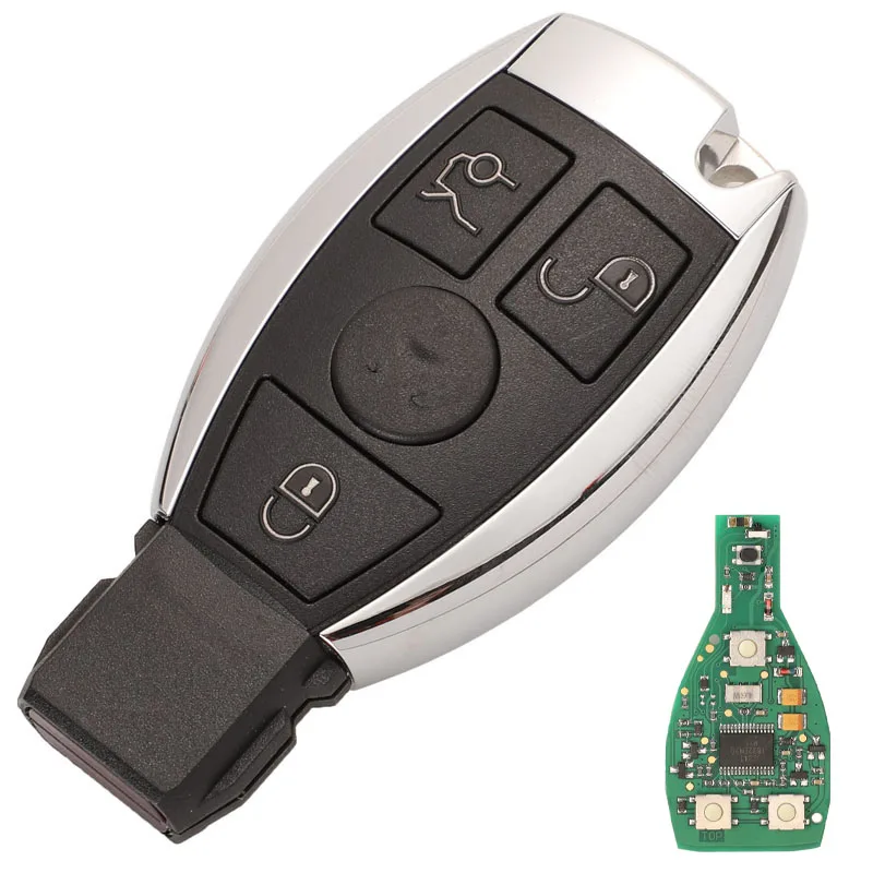 Jingyuqin Smart Remote-Auto Schlüssel Für Mercedes Benz Jahr 2000 + Unterstützt Original NEC und BGA 315MHz Oder 433,92 MHz 3 Tasten