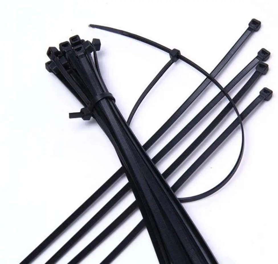 Self-locking plastic nylon tie 100 PCS black 5X300cable tie fastening ring3X200 cable tie zip wraps strap  nylon cable tie