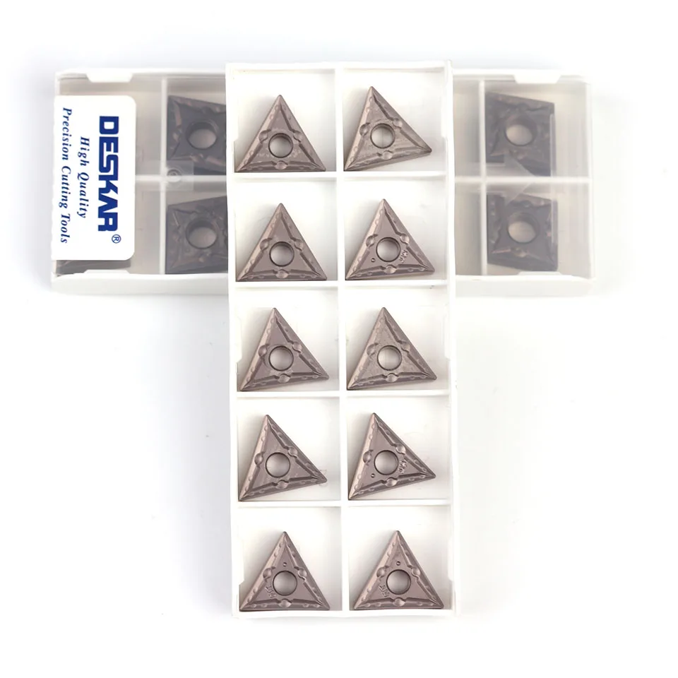 DESKAR – inserts de haute qualité pour la finition de tournage de cerceau, 10 pièces, TNMG160404 TNMG160408 R-S L-S R-VF TS HQ MT LF90 CNC