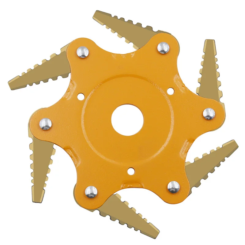 6 denti Lama Decespugliatore Trimmer Lame In Metallo Trimmer Testa 65Mn Giardino Tagliaerba Testa Per Tosaerba