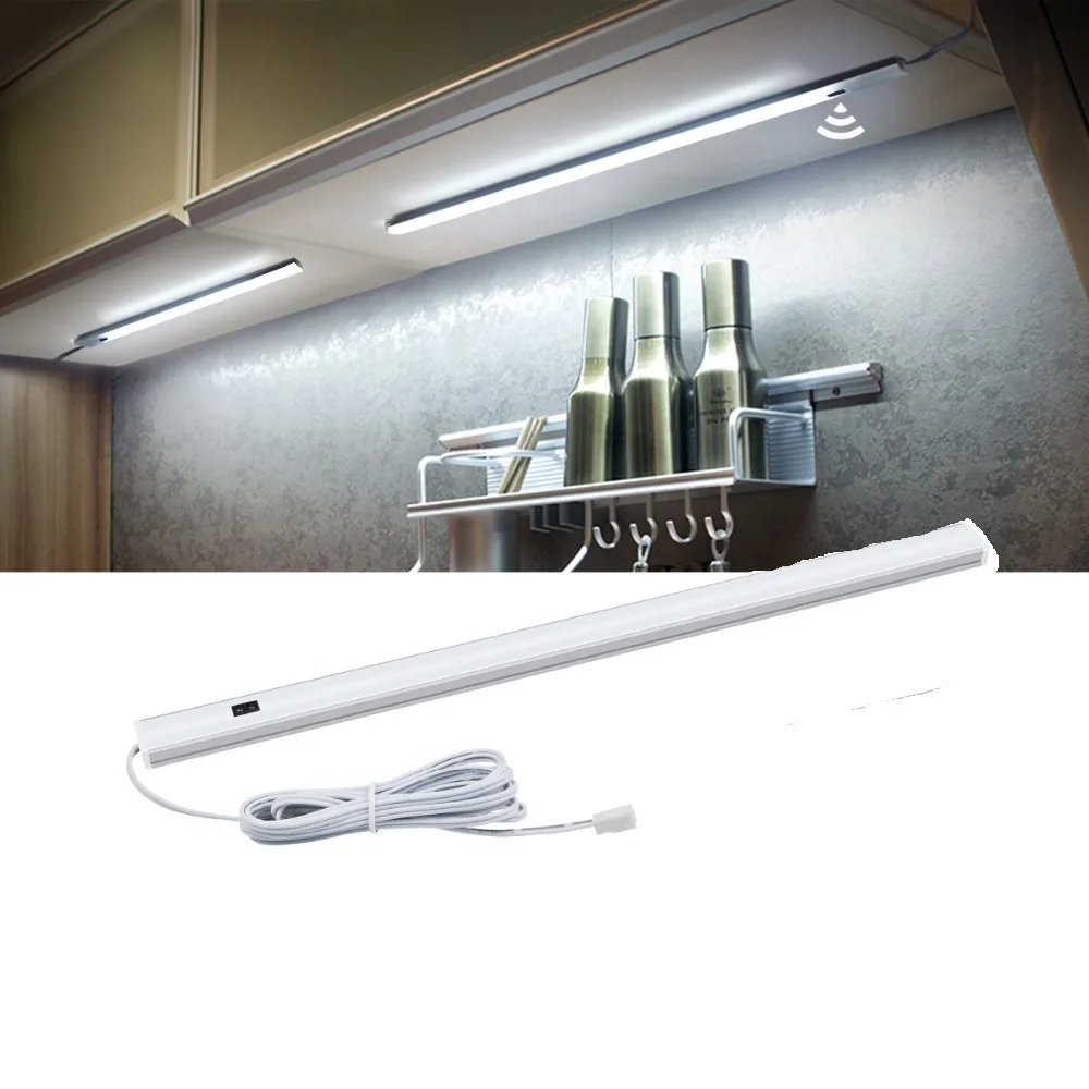 

USB LED Light Under Cabinet Bar Lamp Lumiere LED Closet Light 5V Intelligent Hand Sweep Lights Motion Sensor Bedroom Kitchen