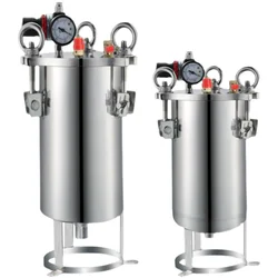 BOYEE 304 dispensing bucket Liquid glue dispensing stainless steel pressure tank  Dispensing storage tank 1L 2L 3L 5L10L 15L