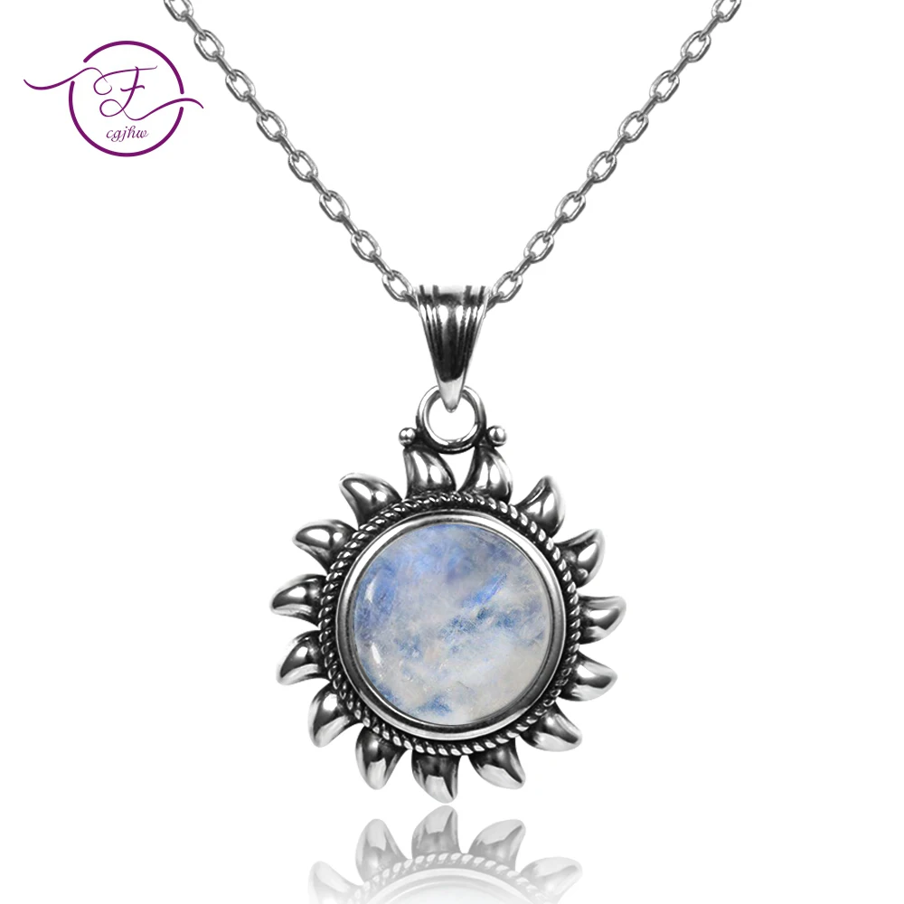 Original Design Sun Pendants Necklaces S925 Silver Jewelry Necklace for Women Collares Popular Fine Party Gift Wholesale