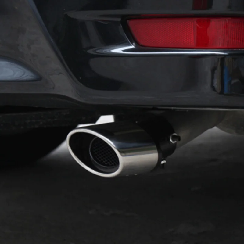 Universal Car Exhaust Pipe Muffler Tail Throat For Alfa Romeo 147 156 159 Alfetta Berlina Brera Mito Giulia Milano