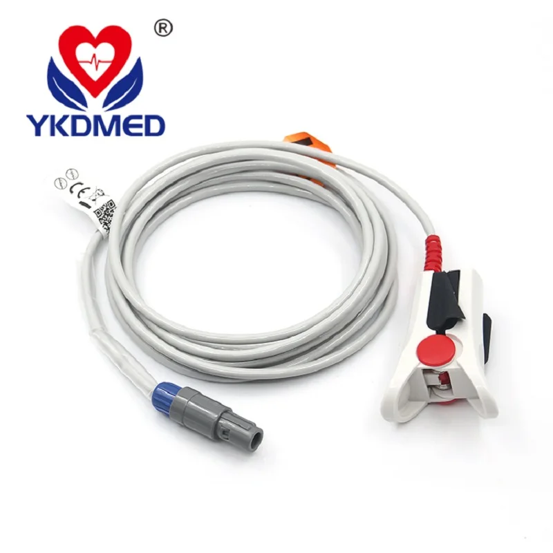 Compatible with MR(MXM module) Adult spo2 sensor finger clamp blood oxygen probe, 3 m, 6 pins