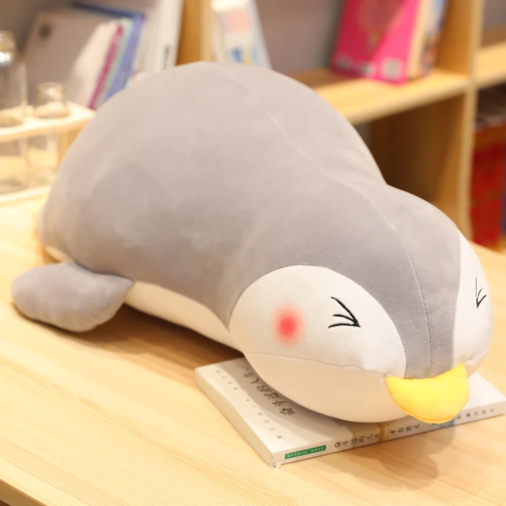 New Arrive 30-100CM Super Soft Lying Penguin Plush Toys Stuffed Cute Animal Children Lovely Cartoon Pilllows Gift For Kids