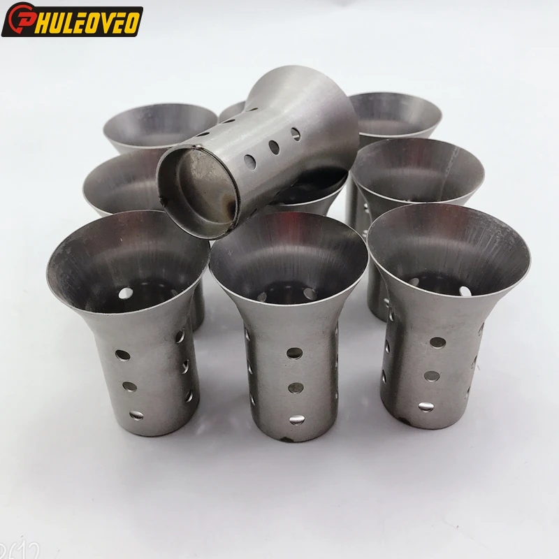 10pcs/lot Motorcrcle Exhaust Silencer DB Killer Baffle for ID: 51mm 61mm Motorbike Exhaust Pipe Muffler Escape Demper DB Killer