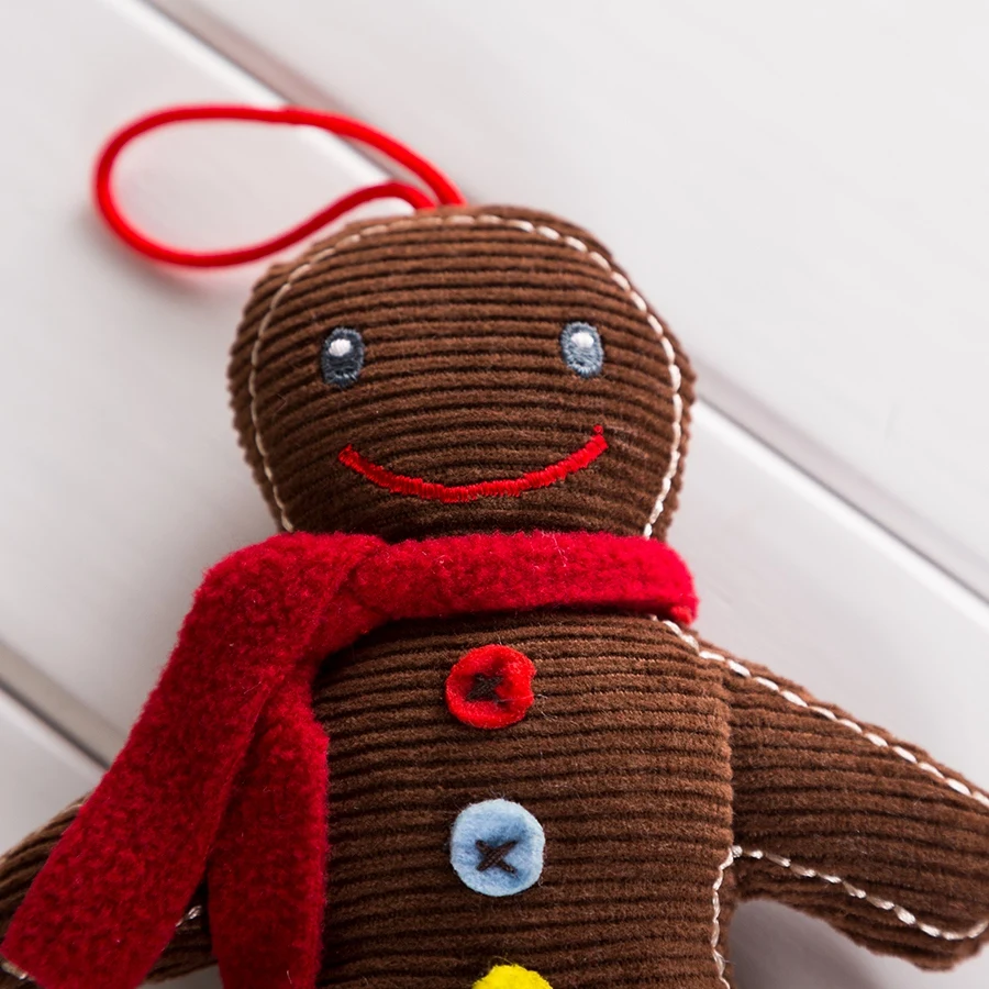 Peperkoek Ornament Corduroy Kinderen Speelgoed X'mas Gift, Meisje/Jongen, 15Cm