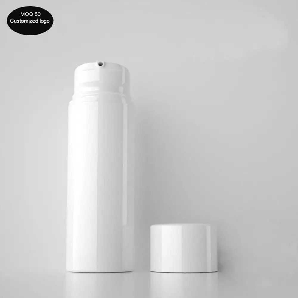 

30ml 50ml 80ml 100ml 120ml 150ml 1 oz 4 oz white PP airless vacuum pump lotion bottle used for Cosmetic Containe plastic bottles